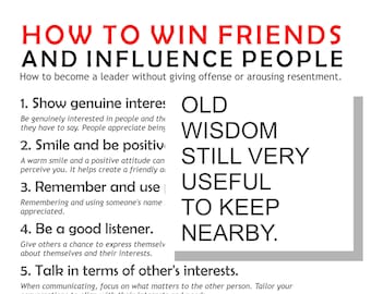 How to Win Friends and Influence People, digital download PDF, the ten-point path towards leadership