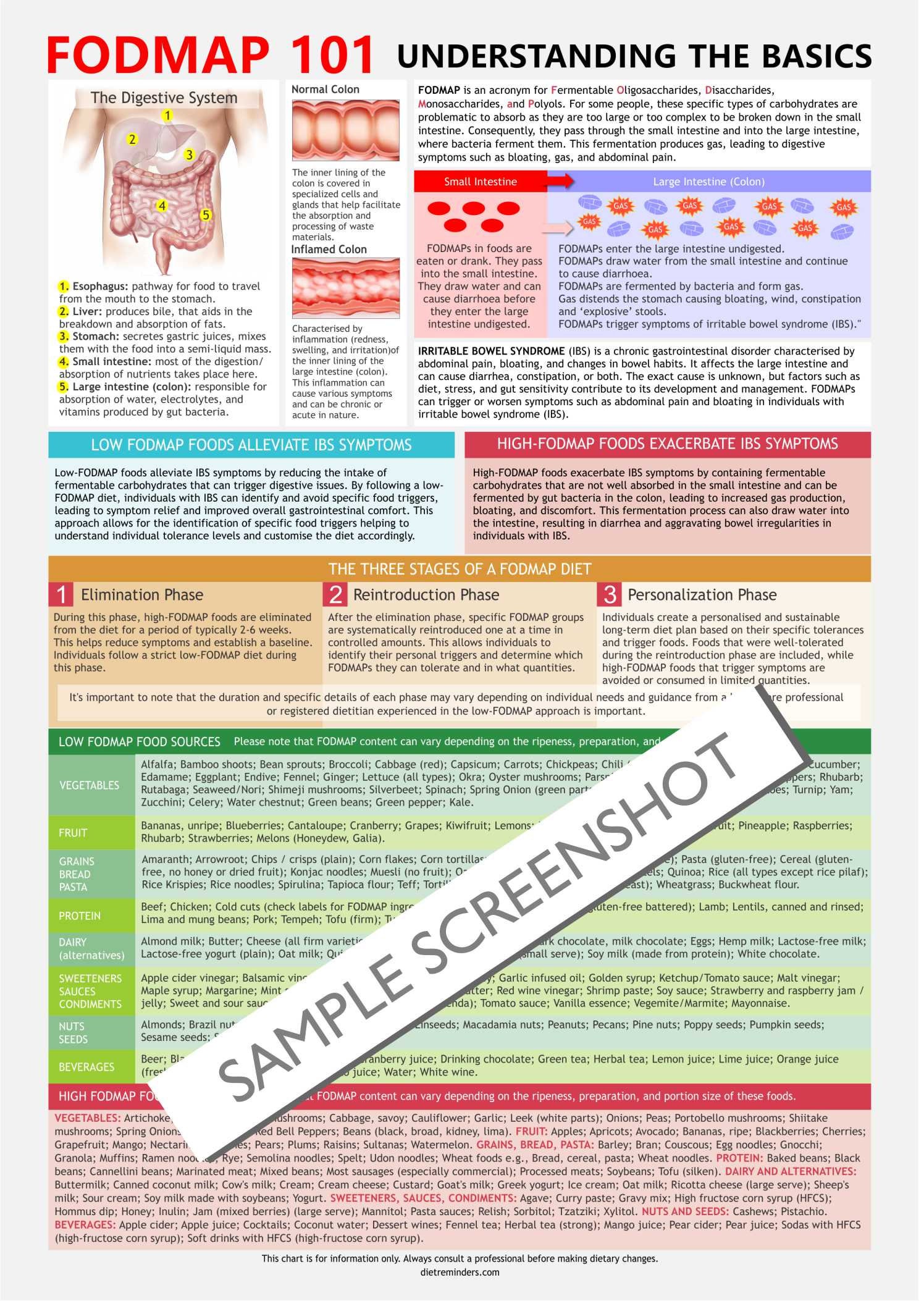 Fodmap 101 Understanding Fodmap Ibs Digital Download Irritable