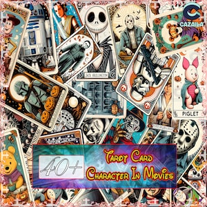 43 Designs Character In Movies Png Bundle, Halloween Png Bundle, Tarot Card Png Bundle, Halloween Tarot Card Png, Png Format, Digital File