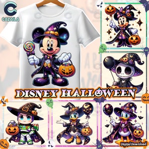 10 Designs Cartoon Character Png Bundle, Halloween Cartoon Png Bundle, Halloween Template Png, Cute Halloween, Png Format, Digital Download