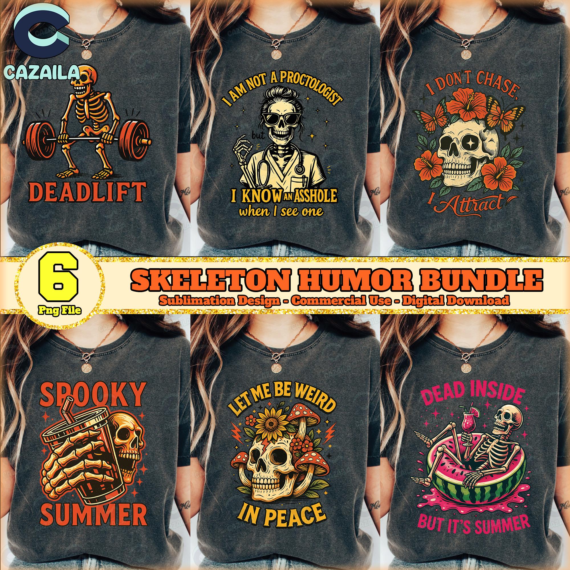 Skeleton Sarcastic PNG Bundle, Spooky Summer Png, Deadlift Png, Let Me Be Weird In Peace Png, Adult Humor Png, Commercial Use, Digital File