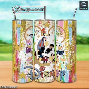 Amis de dessins animés Png, Gobelet maigre 20 oz, sublimation de motifs png, personnage de dessin animé, meilleurs amis 2025 png, tendance 2025 png, fichier numérique