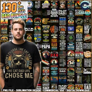 130+ Dateien Dad Png Bundle, glücklicher Vatertag Png, Er ist Vater Png, Dadhood Png, Lustiger Vater Zitate Png, Papa Png, kommerzielle Nutzung, Digitale Datei
