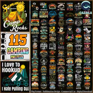 110+ Files Camping Png Bundle, Camping Outdoor Design, Campfire Png, Camping Party Png, Camping Plan Png, Camping Shirt Design, Digital File