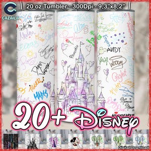 25 デザイン 漫画キャラクター 20 オンス タンブラー昇華デザイン PNG、20 オンス スキニー タンブラー ラップ、漫画キャラクターの署名、デジタル ファイル
