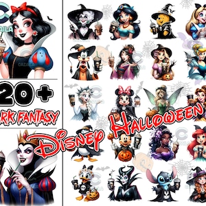 28 Designs Halloween Dark Fantasy Png Bundle, Halloween Png, Halloween shirt template png, Cartoon Halloween Png, Png Format, Digital File
