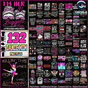 130+ Dateien Dance Mom PNG Bundle, glücklicher Muttertag Png Bundle, Dance Mom Shirt Designs, Dancing Queen Png, kommerzielle Nutzung, digitale Datei