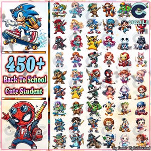 466 Dateien Zurück in der Schule Png Bundle, glücklich zurück in der Schule Png, zur Schule Png gehen, Filme Charakter Png, Schul-Shirt-Design Png, digitale Datei