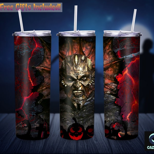 Horror Character, Halloween Character, 20 Oz Skinny Tumbler, Horror Movies, Killers, Spooky, Scary, Tumbler Straight/Tapered