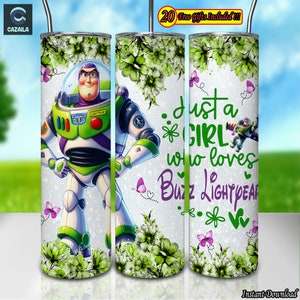 Spielzeug Zeichentrickfigur Png, 20 Unzen Skinny Tumbler Sublimation Designs Png, Blumen Png, Muttertag Png, sofortiger digitaler Download