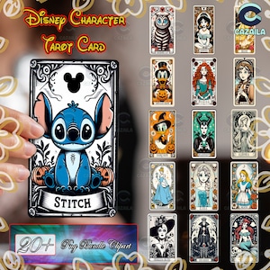 25 modèles de dessin animé Tarot carte Png, Bundle Tarot carte Png, Halloween Tarot carte Png, dessin animé Halloween Png, téléchargement numérique Png Fomat