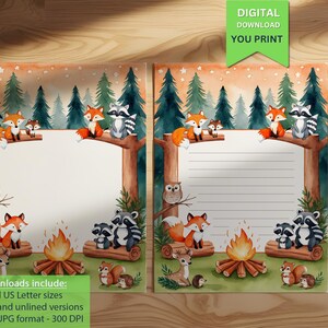 Beautiful Meadow-Themed Stationery for Kids – Perfect for Letters, Invitations & Creative Writing!