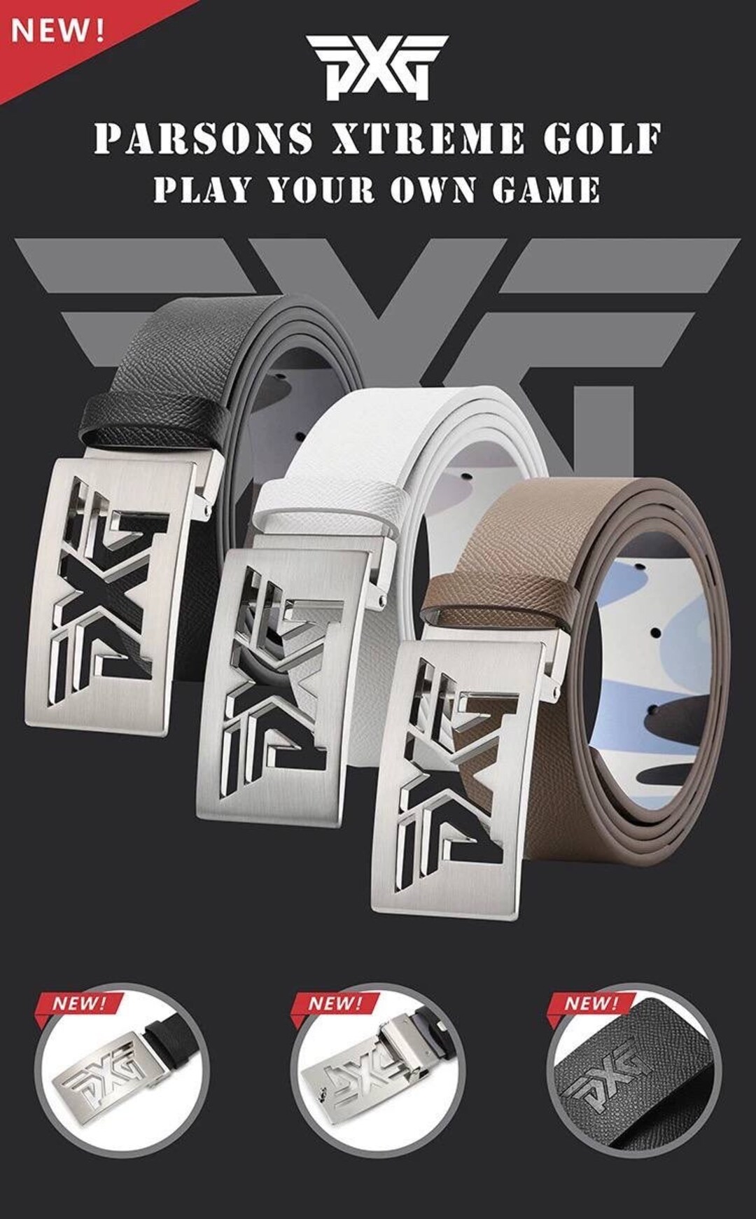pxg golf belt