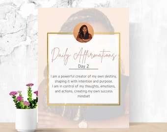 Affirmation Cards, Printable Affirmations Affirmation Deck, Motivational Cards, Manifestation Cards, Positive Monthly Affirmation, Positive