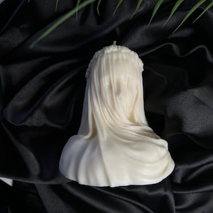 Customizable candle | non-toxic | veiled lady statue | coconut soy wax | handmade | home decor | gifts