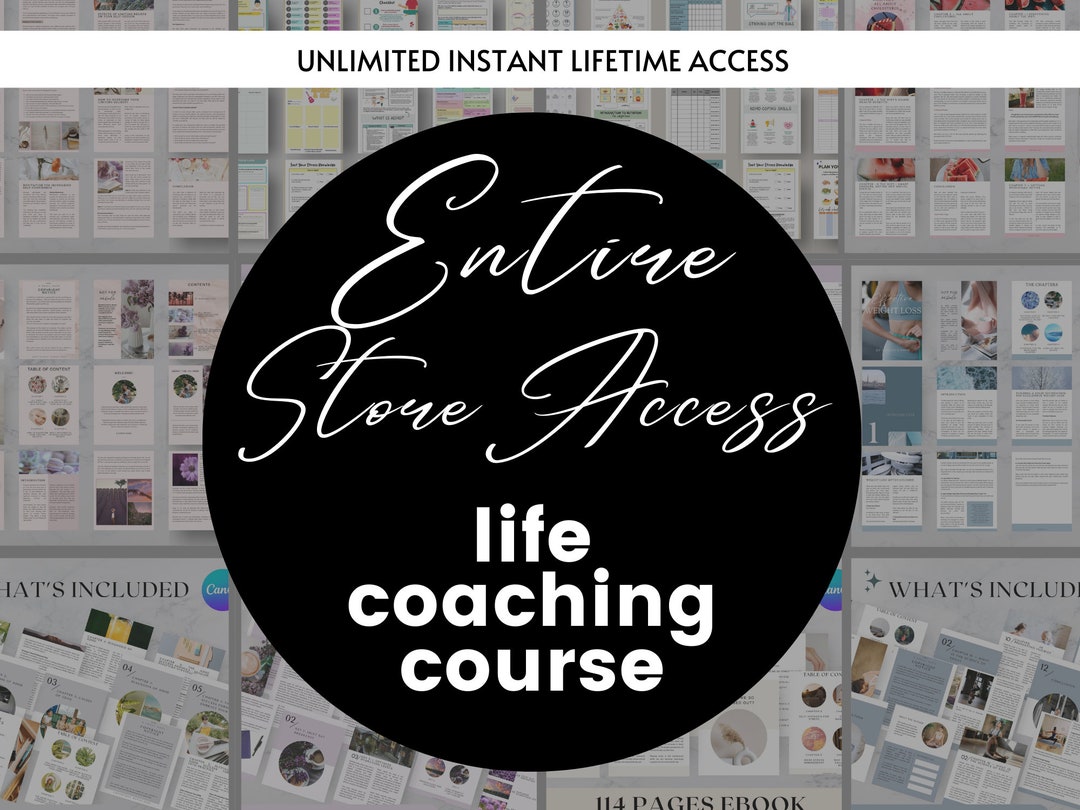 Entire Shop Bundle | Done for You Brandable, Editable Coaching Program ...