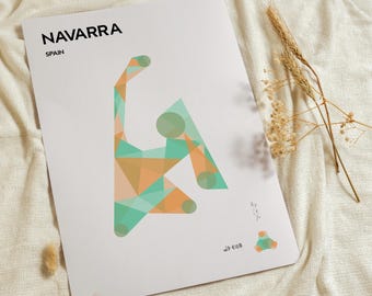Navarra Circuit Poster | Spanska Grand Prix-banan | Motorsporttryck | Modern inredning
