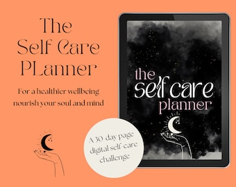 Printable Self Care Planner // self care journal, mental health, gratitude journal,