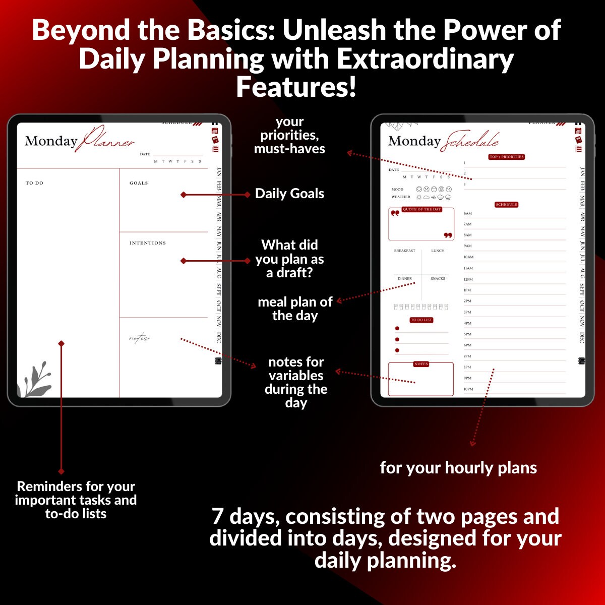 Minimalist 2024 Digital Planner, Vertical Layout, Goodnotes Planner ...