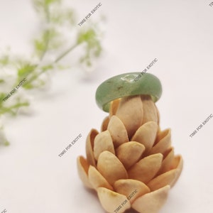 Natural Jade Ring, Green Jade Ring, 92.5% Silver Ring, Jade Ring, Silver Ring With Jade, Solid Sterling Silver Ring, (All sizes available)