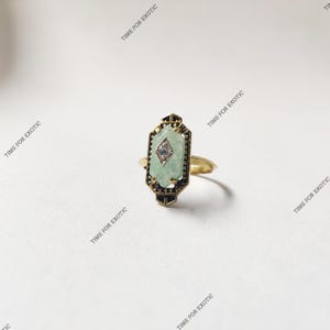 Natural Jade Ring, Green Jade Ring, 92.5% Silver Ring, Jade Ring, Silver Ring With Jade, Solid Sterling Silver Ring, (All sizes available)