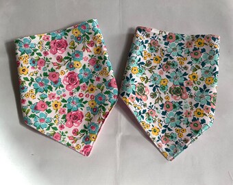 Twin Pack Bibs Dribble Teen dribble bibs Adult dribble bibs Special Needs bibs Elderly bibs Dementia Bibs sets of 2 bib Floral bib