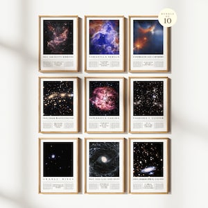 Telescópio James Webb da NASA 2023 Conjunto de 10 Arte Digital de Campo Profundo, Primeiros Cartazes Imprimíveis | JWST Space, Quadro de Avisos da Sala de Aula de Ciências