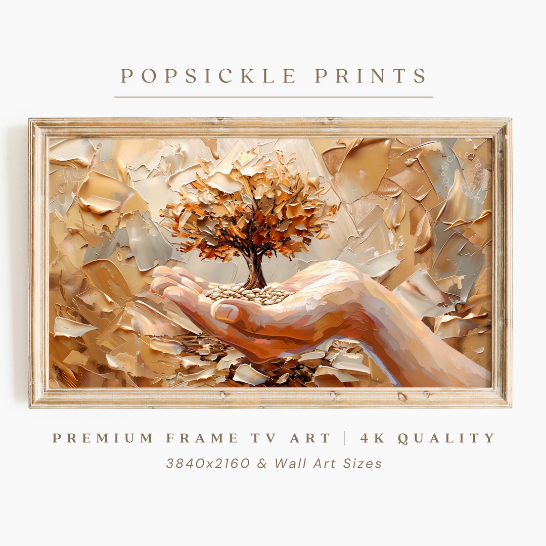 Parable of the Mustard Seed Christian Frame TV Art | Jesus Wall Art ...