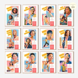 50 AAPI asiatisch-amerikanische und pazifische Inselbewohner Monat Poster, AAPI Geschichtsmonat Symbole Klassenzimmer Bulletin Board Kit Digitaler Download