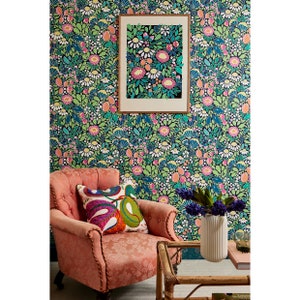 A4 SAMPLE Maximalist Peggy Floral Wallpaper