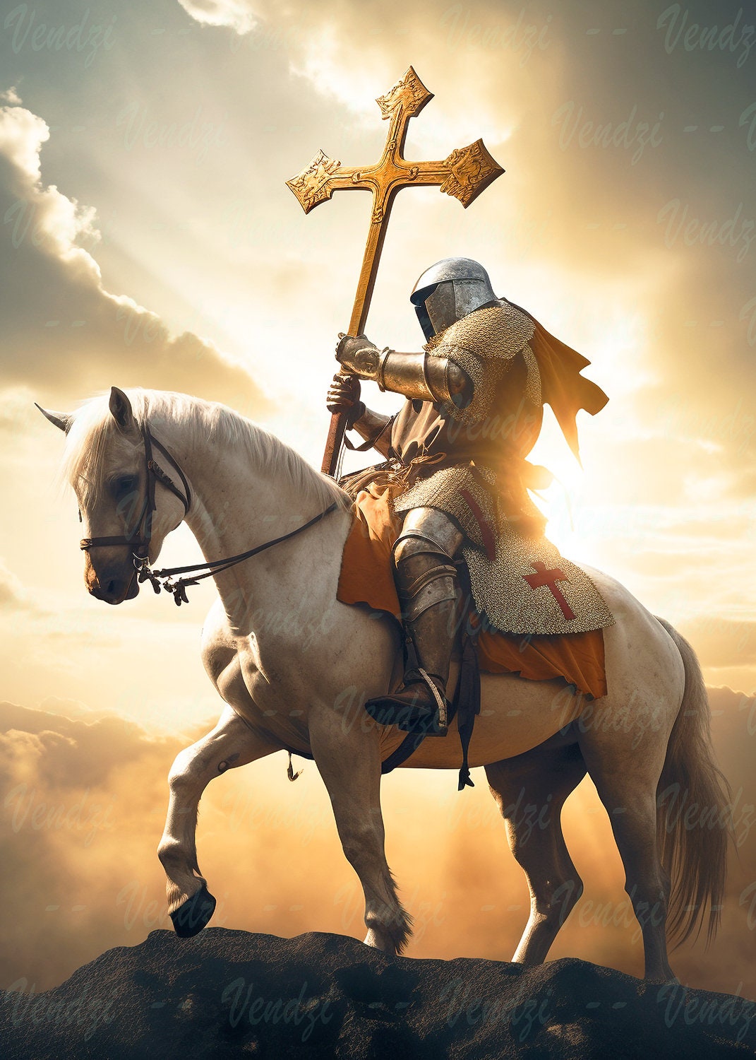Knight Templar. Digital Download, Printable, Wall Art, Instant