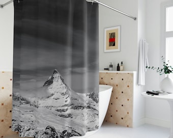 Shower Curtain Matterhorn Zermatt Switzerland Polyester