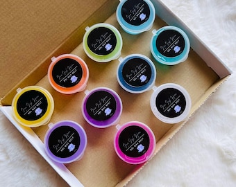 Cialde di cera in gel altamente profumate: 10 vasetti campione da 28 g (1 oz)