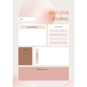 A Better Me Digital or Printable 9page Download