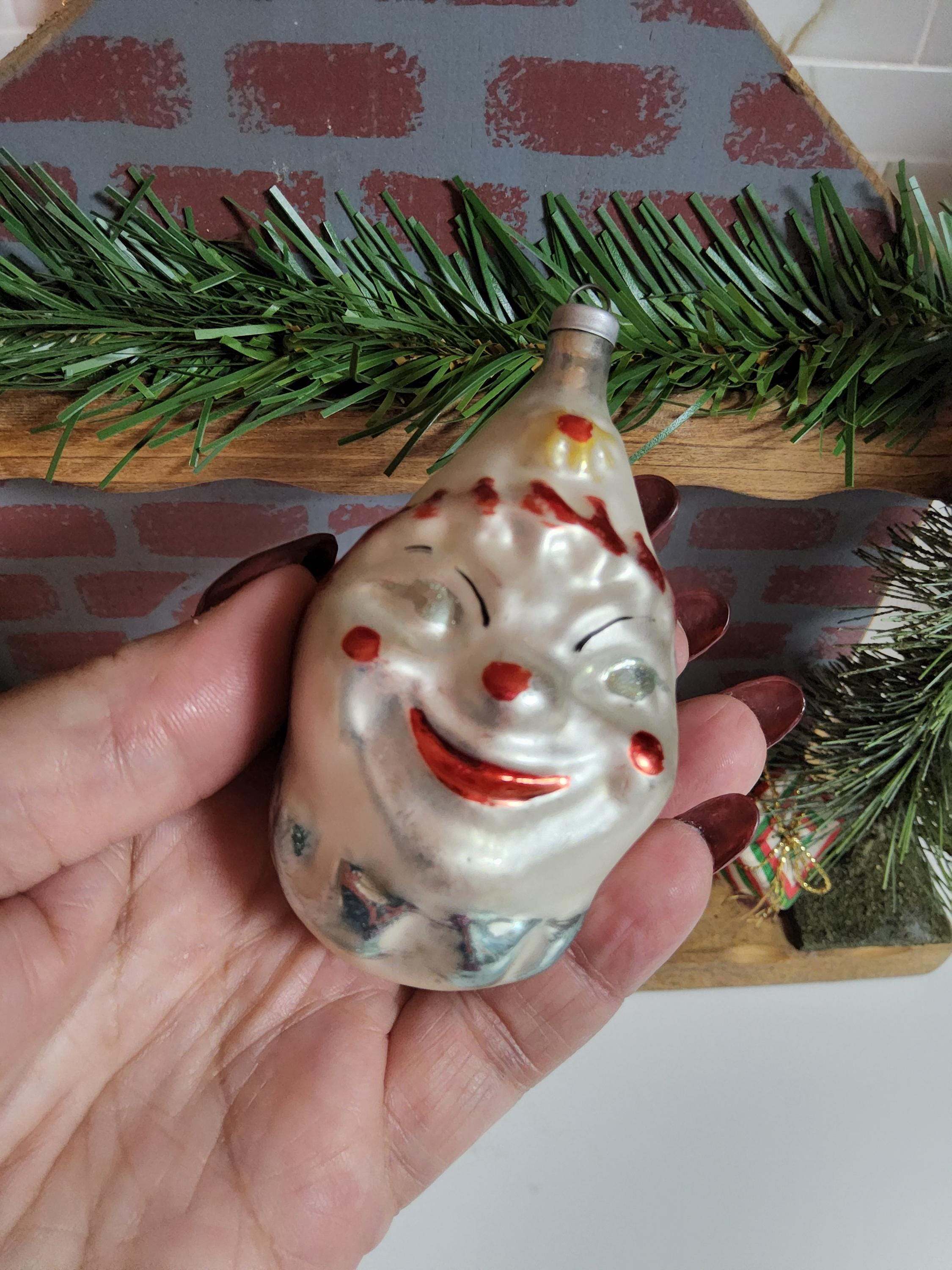 Vintage Mercury Glass Santa - Etsy