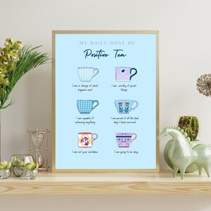 Positive Affirmationen Poster, Therapie Büro Dekor, Psychologie Poster, Counselor Prints, Positive Psychologie, Positive Affirmationen
