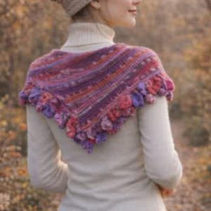 Xale de tricô, xale baktus de tricô, xale de lã tricotado, xale artístico, xale de casamento, xale papillon, presente para ela, xale triangular, xale boho