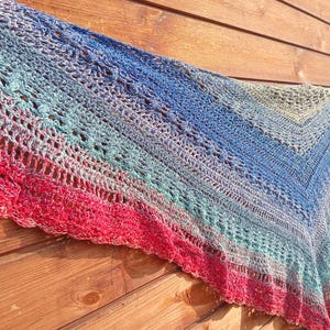 Gehaakte kanten sjaal, gebreide bruiloftsjaal, papillonsjaal, gehaakte boho sjaal kunstsjaal, cadeau voor haar, gebreide sjaal en omslagdoek, driehoeksjaal, baktus