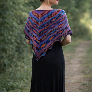 Knit shawl wrap,papillon shawl,knit patchwork shawl,knit art shawl,knit wedding shawl,knit triangle shawl,gift for her