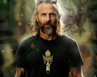 Wolf Paw T-Shirt – Shamanic Spirit, Mystic Tribal Animal Design