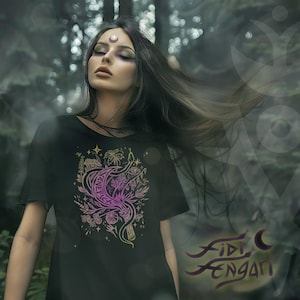 La Venefica T-shirt, green, witch, herbalist, herbalism, plants, healer, poison, naturopathic, herbal, magick, herbologist
