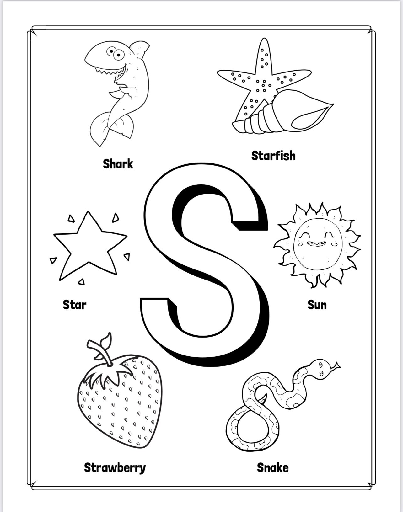 Printable Alphabet Coloring Pages Worksheets for Kids Preschool Prek Etsy