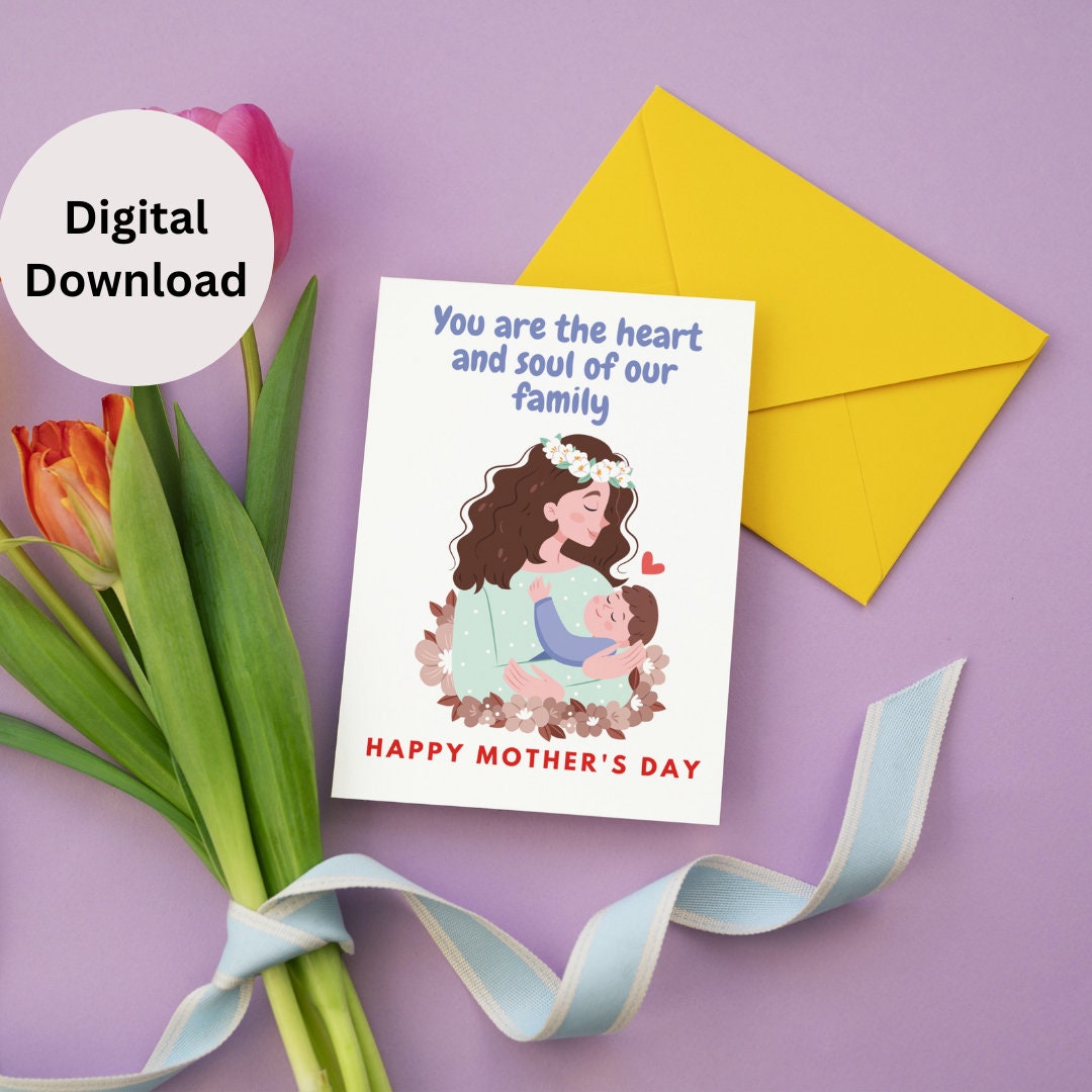 Printable Mothers Day Funny Card Digital Download A4 &amp; 5x7 Size 2 ...