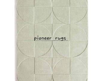 Luxury Handmade Modern Design fine wool high low pile Tufted area Rug for Bedroom Living room kids room kitchen dining room Lounge office
