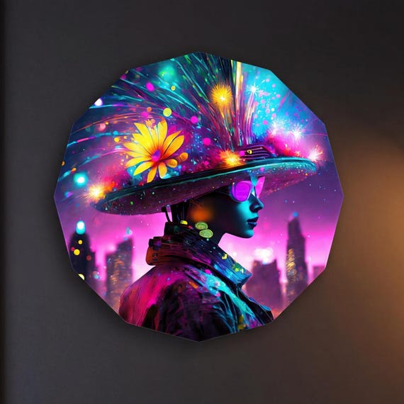 Néon Urbain — Portrait contemporain futuriste