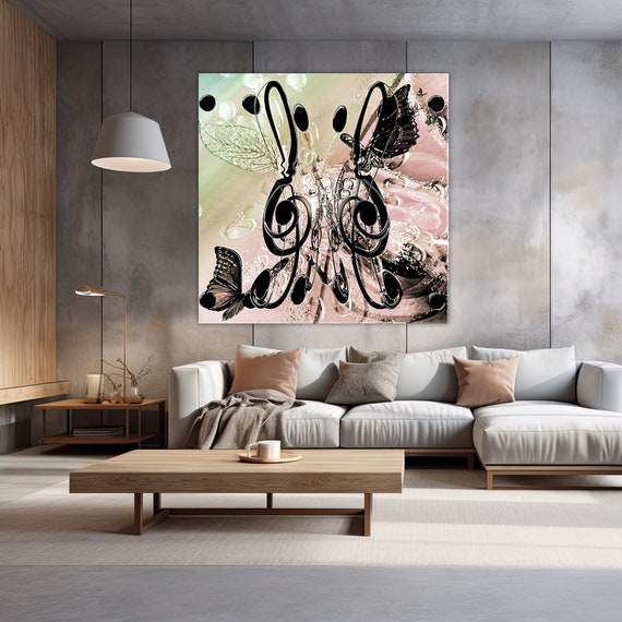 Notes de Musique — Aluminium Brossé