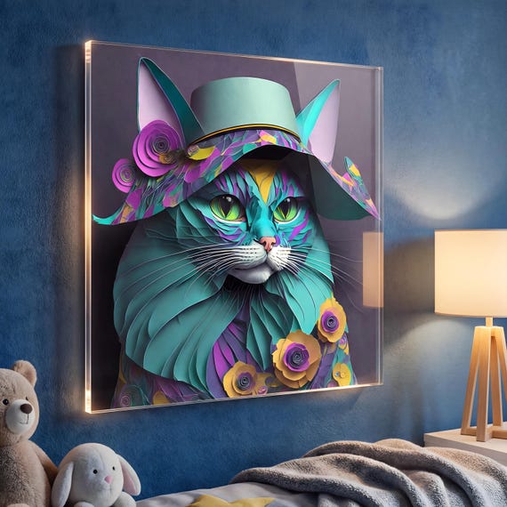 Regard Félin – Plexiglas Contemporain