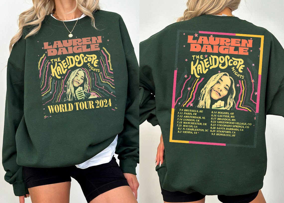The Kaleidoscope Tour 2024 Shirt, Lauren Graphic Daigle 2024 Tour Shirt
