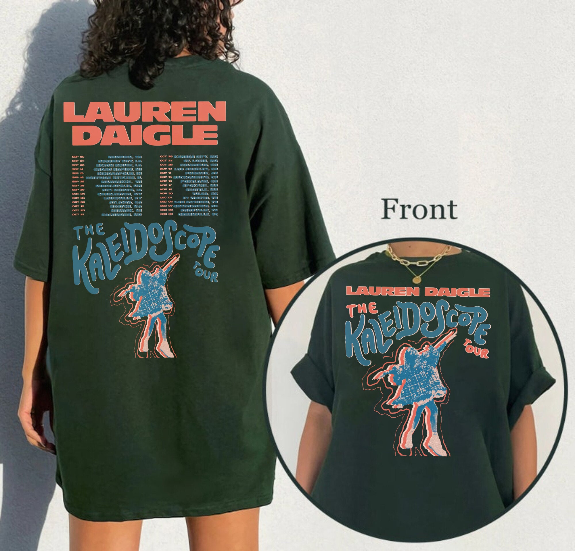 The Kaleidoscope Tour 2023 Shirt, Lauren Graphic Daigle Tour Shirt