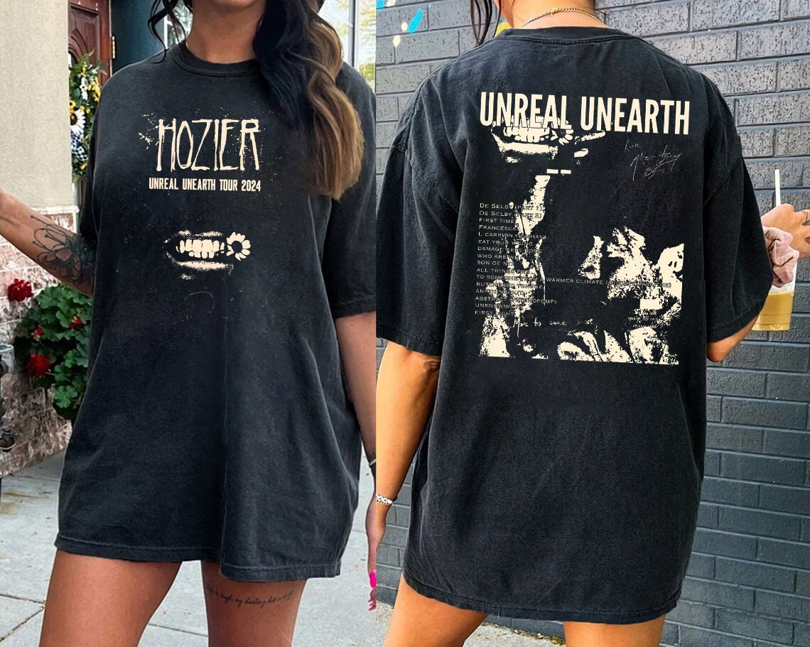 Hozier unreal unearth 2side , Hozier unreal unearth tour 2024 sold by